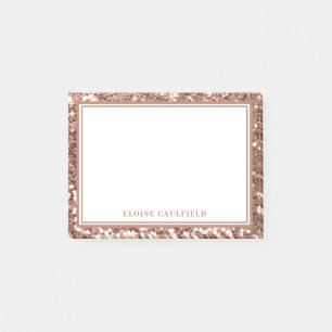 Post-it® Rose Gold Parties scintillant Bridesmaid Nom Favor