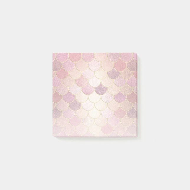 Post-it® Rose Gold Shimmer Mermaid Échelle Motif (Devant)