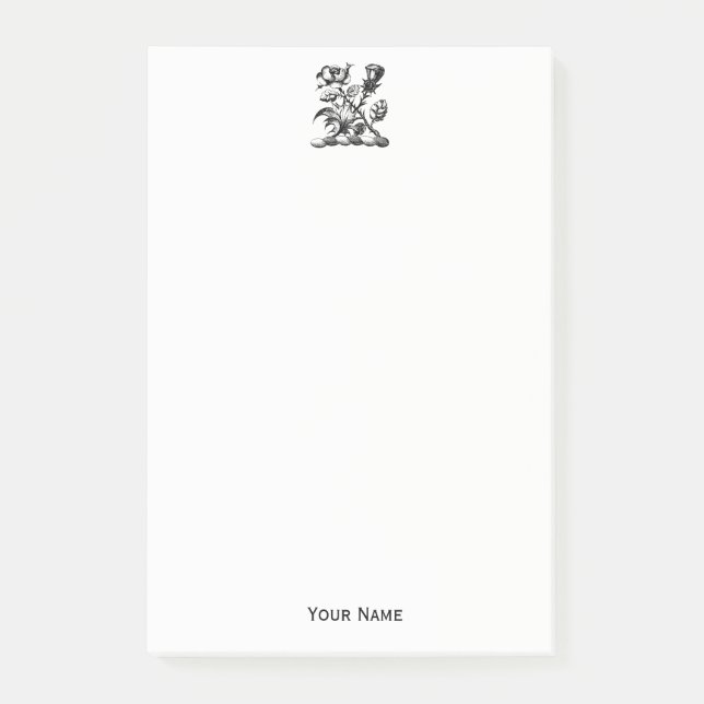 Post-it® Rose héraldique et chardon d'armoiries Emblème de  (Devant)