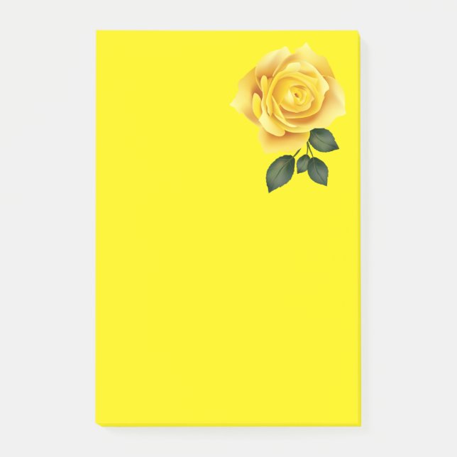 Post-it® Rose jaune / (Devant)