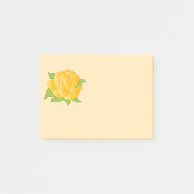 Post-it® Rose jaune moderne (Devant)