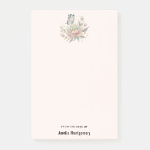 Post-it® Rose Magique et Papillon Couleurs Pastel