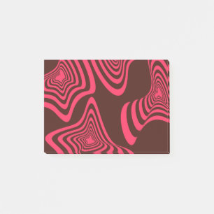 Post-it® Rose, optique, tendance, forme géométrique abstrai