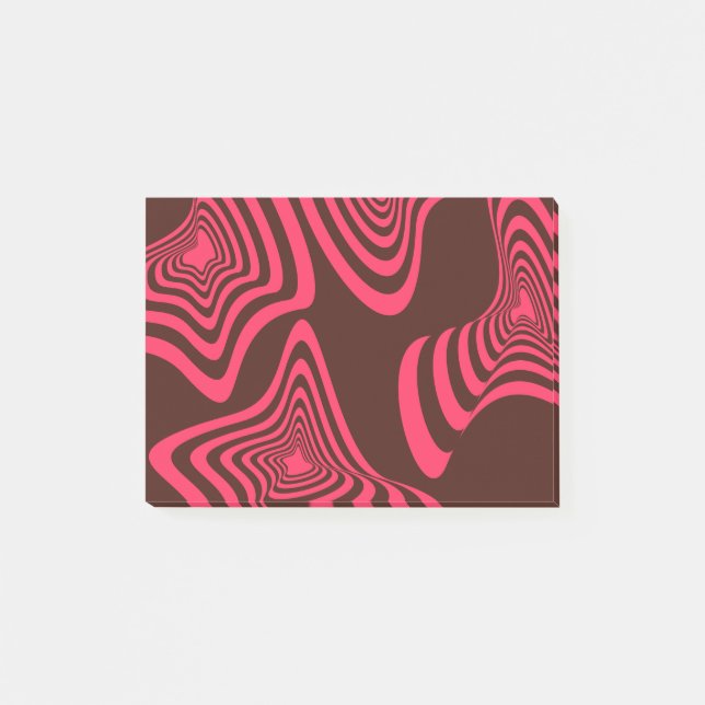 Post-it® Rose, optique, tendance, forme géométrique abstrai (Devant)