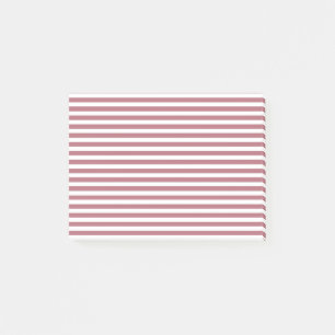 Post-it® Rose Or Blanc Simple Horizontal Striped