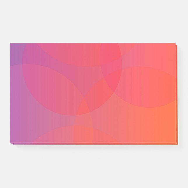 Post-it® rose, orange, moderne, simple, cool, art tendance (Devant)