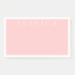 Post-it® Rose Pâle   Votre Nom