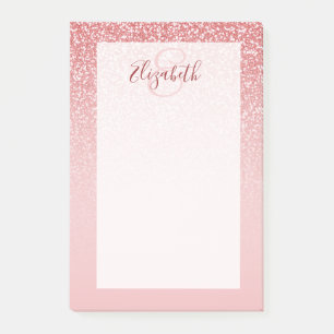 Post-it® Rose Parties scintillant or Blush Ombre personnali