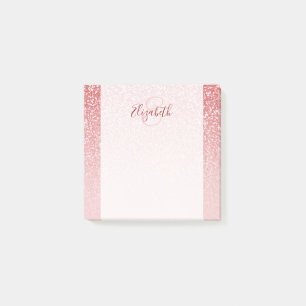 Post-it® Rose Parties scintillant or Blush Ombre personnali