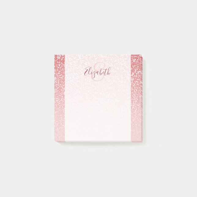 Post-it® Rose Parties scintillant or Blush Ombre personnali (Devant)