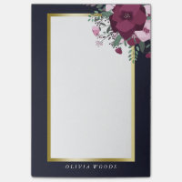 Rose personnalisé et floral bleu