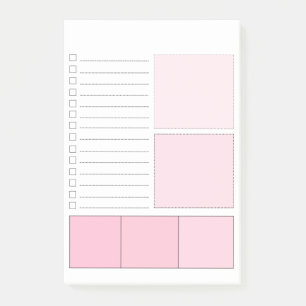 Post-it® Rose pour faire des notes de Courrier-it® de liste