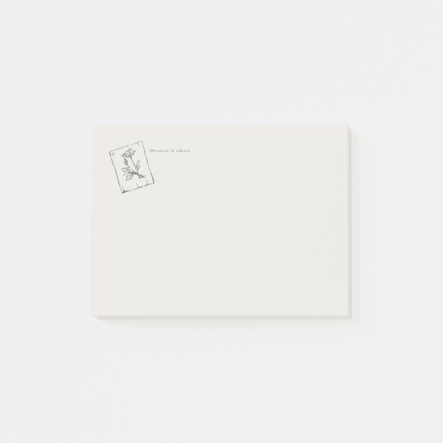 Post-it® Rose Pressée - Correspondance Régence  (Devant)