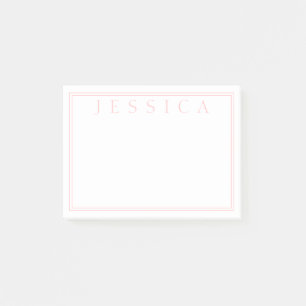 Post-it® Rose Rose clair Votre nom