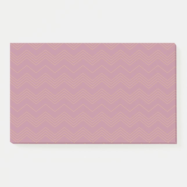 Post-it® Rose, simple, moderne, cool, motif en zigzag tenda (Devant)