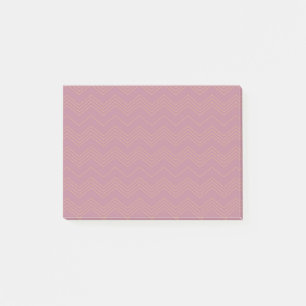 Post-it® Rose, simple, moderne, cool, motif en zigzag tenda