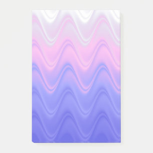 Post-it® Rose Violet Abstrait Ondulé