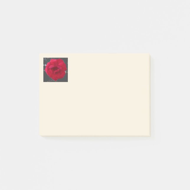 Post-it® RoseRed sur charbon (Devant)