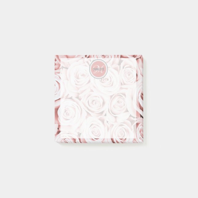 Post-it® Roses rose vif moderne personnalisées (Devant)