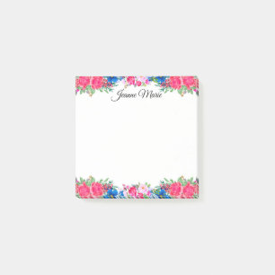 Post-it® Roses Roses Roses vintages Et Fleurs Bleues Person