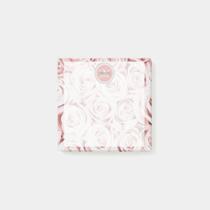 Post-it® Roses roses rousses modernes personnalisées