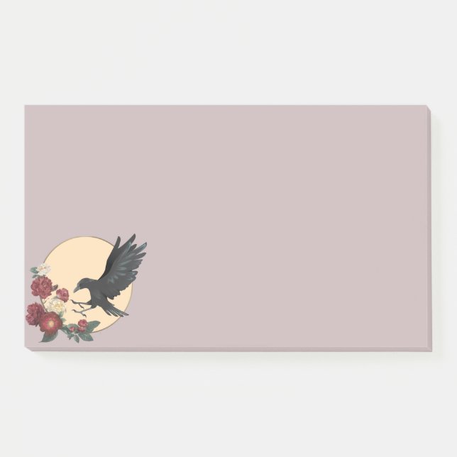 Post-it® Roses Rouges et Post-it Corbeau (Devant)