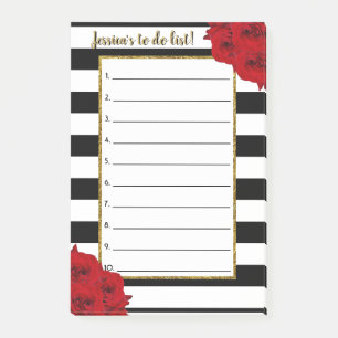 Post-it® Roses rouges Luxe modernes chics pour faire la