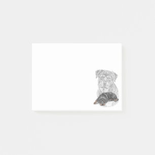 Post-it® Rottweiler Chien Art