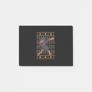 Post-it® Rotweiler Doux moche de Noël Chien Dab Danse