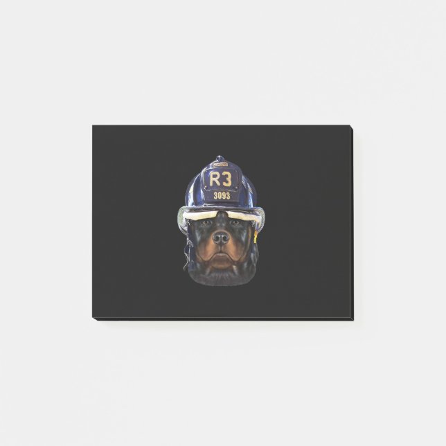 Post-it® rotweiler dowearfirefighter helpremium (Devant)