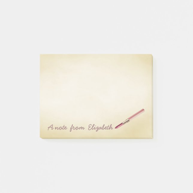 Post-it® Rouge à lèvres Féminin Sophistiqué Mignon (Devant)