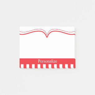 Post-it® Rouge à pavot classique avec DO-IT-YOURSELF texte