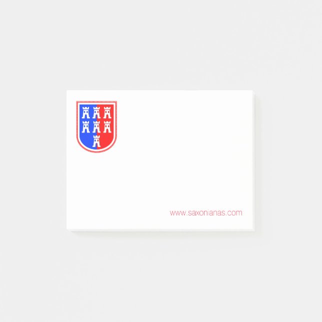 Post-it® Rouge et Bleu, c'est Saxon (Devant)