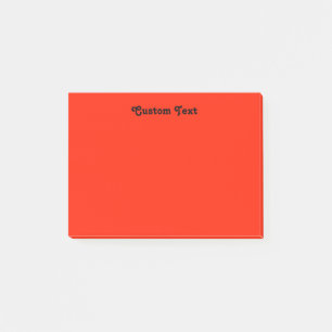 Post-it® Rouge fait sur commande/orange
