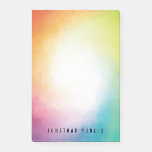 Post-it® Rouge Orange Jaune Bleu Violet Vert Personnalisé M