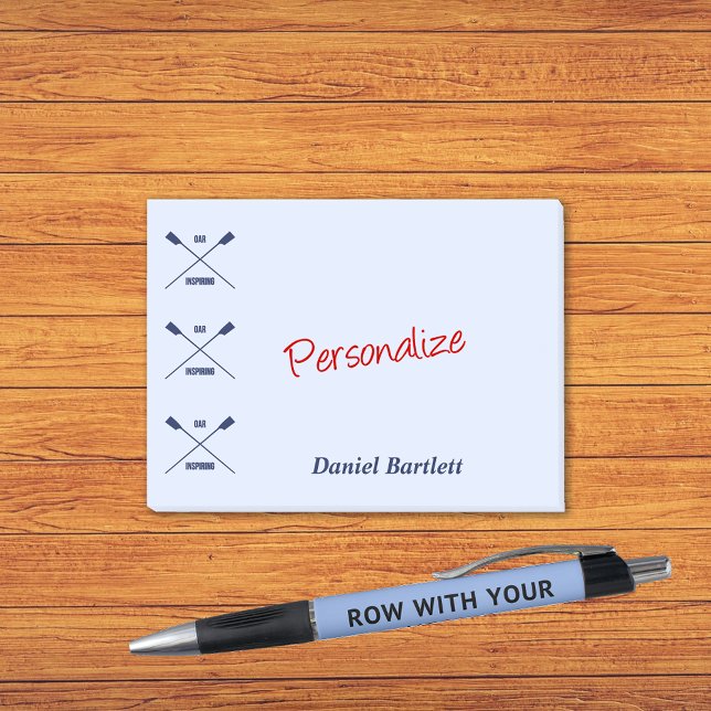 Post-it® Rowers oar inspirant le bleu intelligent personnal (Créateur téléchargé)
