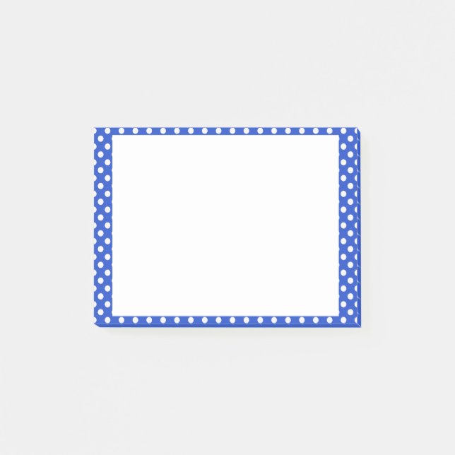 Post-it® Royal Blue Combination Polka Dots by STaylor (Devant)