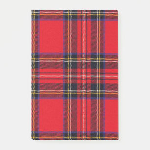 Post-it® Royal Stewart tartan rouge noir plaid