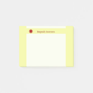 Post-it® Ruban de trèfle de Bourgogne par Kenneth Yoncich