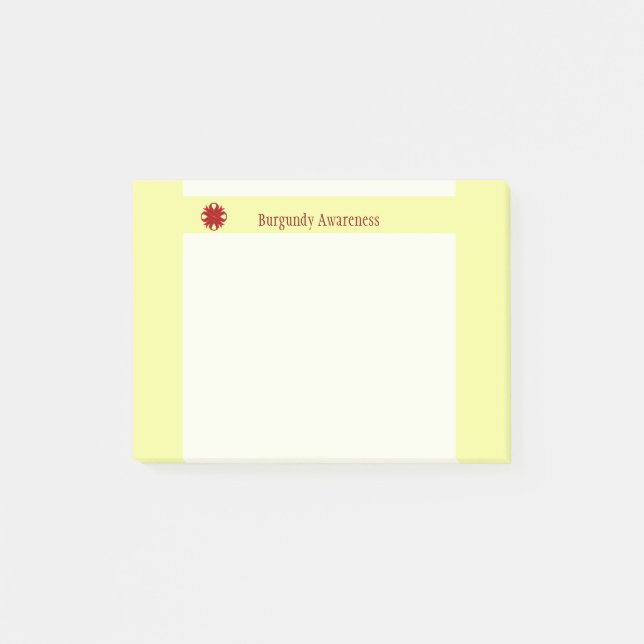 Post-it® Ruban de trèfle de Bourgogne par Kenneth Yoncich (Devant)