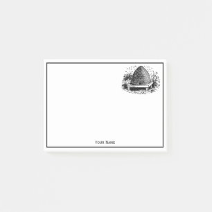 Post-it® Ruche et Abeilles #1 Héraldique Vintage