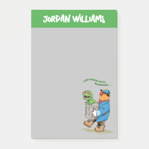 Post-it® Rue Sésame   Oscar & Bruno l'éboueur