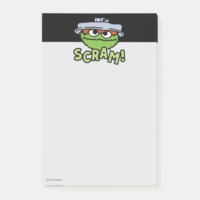 Post-it® Rue Sésame | Oscar the Grouch Scram! (Devant)