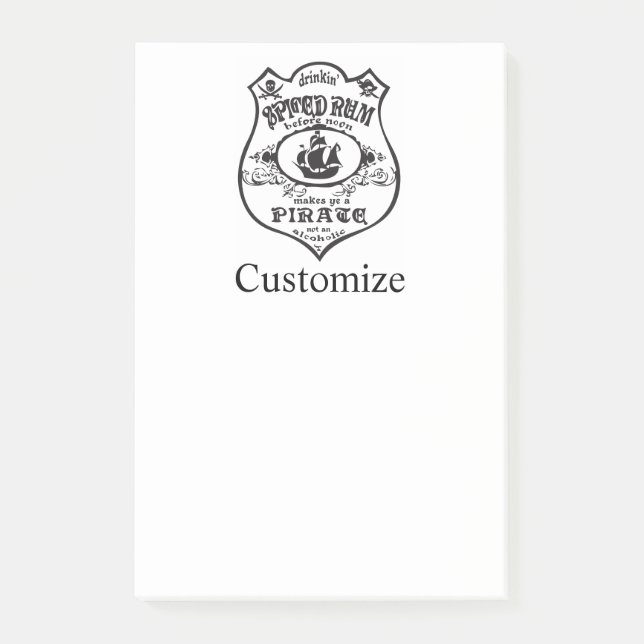 Post-it® Rum épicé Pirate Boisson Thunder_Cove (Devant)