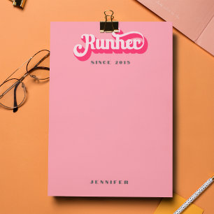 Post-it® Runher Runher Runher Pink Retro Font Motivational