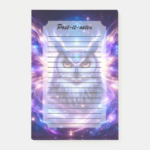 Post-it® Sagesse Mystique Cosmique Hibou Spirituel Céleste 