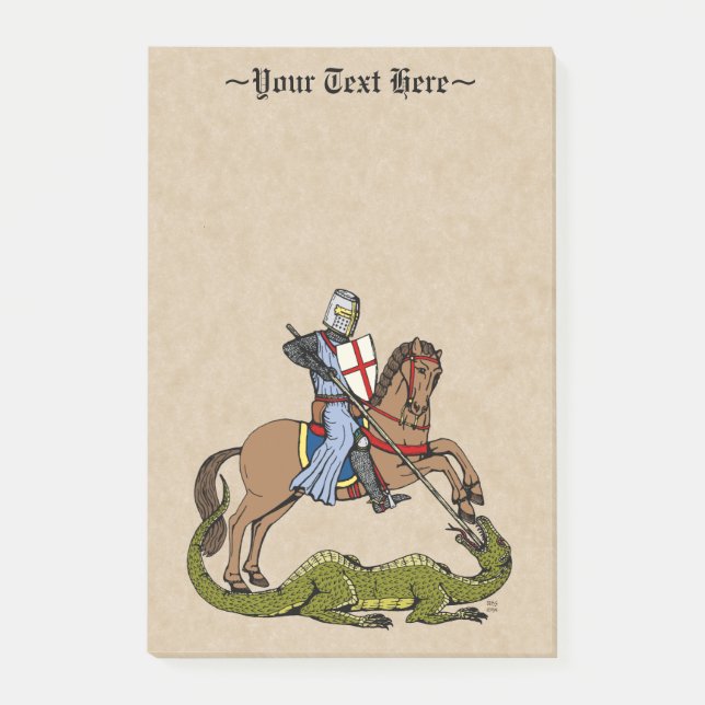 Post-it® Saint George et le Dragon du 13e siècle (Devant)