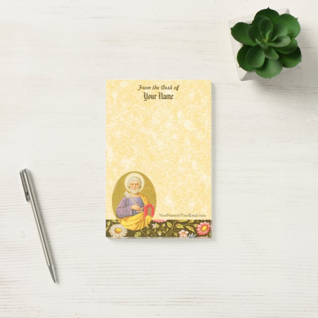 Post-it® Saint Pierre l'Apôtre (PM 07) 4"x6" (Bureau)