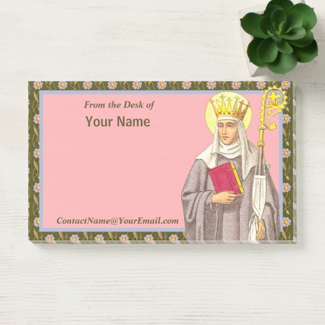 Post-it® Sainte Audrey (Etheldreda) (P 003) 10"x6" (Bureau)