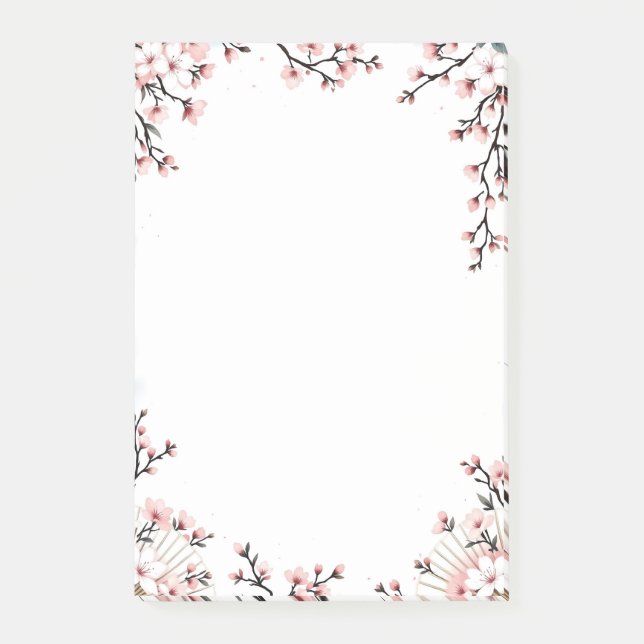 Post-it® Sakura Blossoms and Fans (Devant)